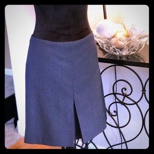 Navy and white dot lined skirt